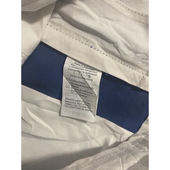 J. Crew Flex Slim‎ Pants Mens Chino Stretch Blue Size 31x32 Cotton Flat Front - Picture 4 of 4